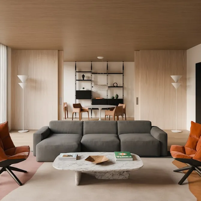 Brick 2-Seater Chaise Lounge Right