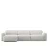 Brick 3-Seater Chaise Lounge Left