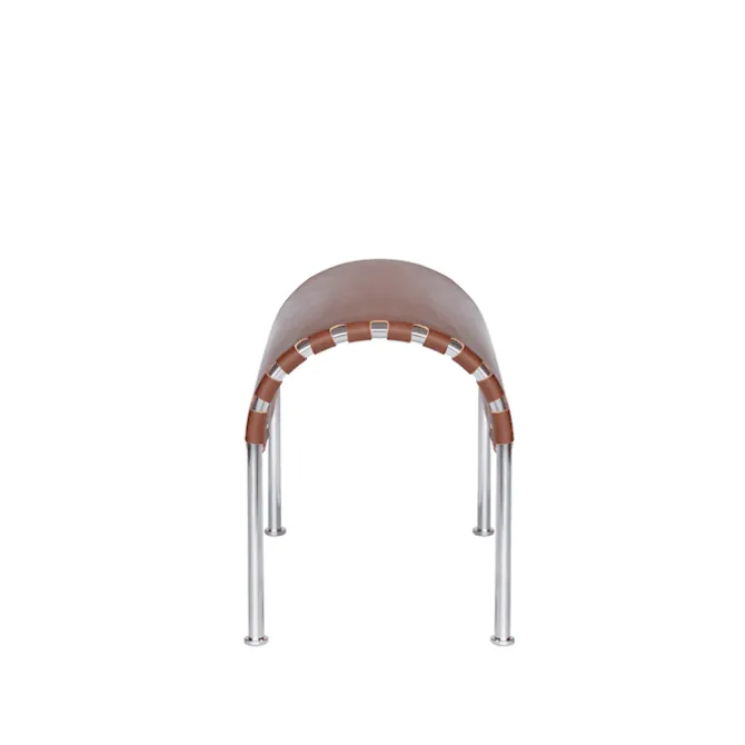 Bruno fotskammel Matt Chrome