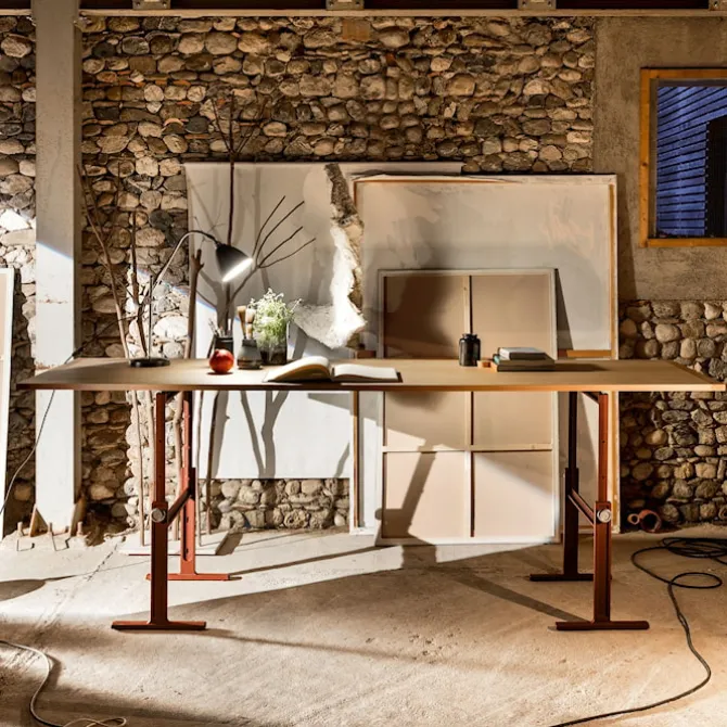 Brut Trestle Table