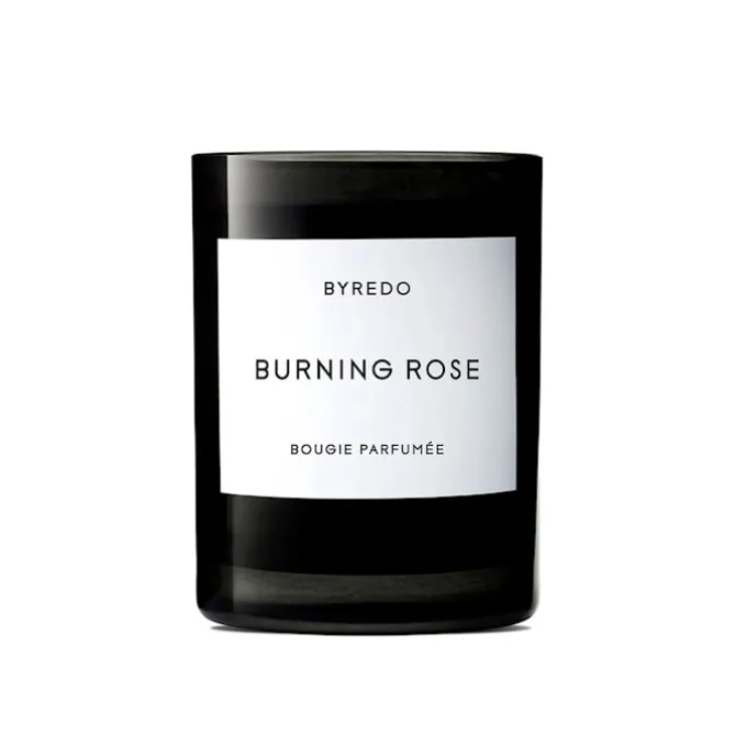 Burning Rose Candle