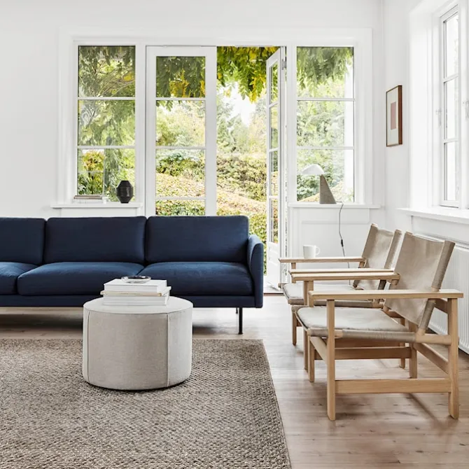 Calmo 3-seters sofa røkt eik