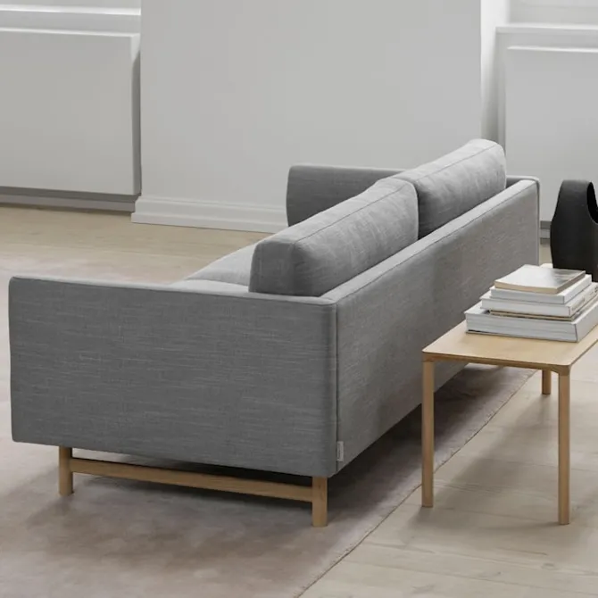 Calmo 2-seters sofa svart stål