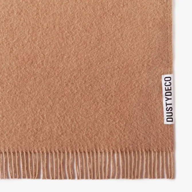 Cammello Throw Twisted Fringes