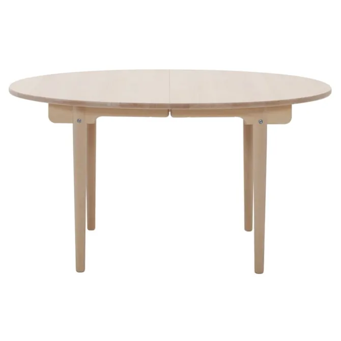 CH337 spisebord oljet bøk 115x140cm med ileggsplate 60cm