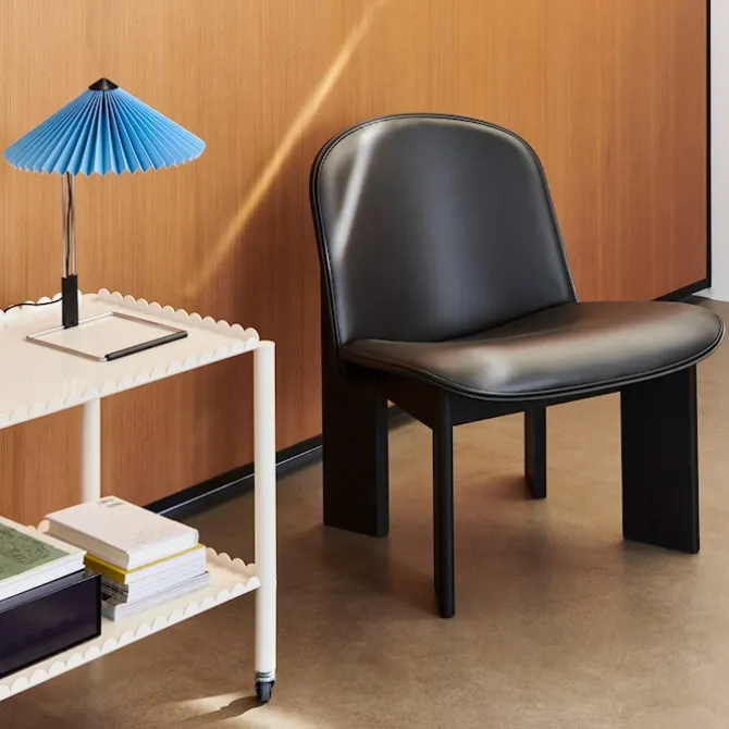 Chisel lenestol Front Upholstery Black Oak