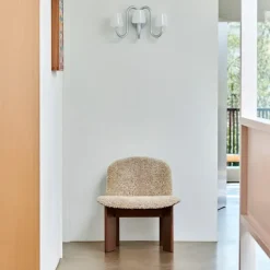 Chisel lenestol Front Upholstery Black Oak