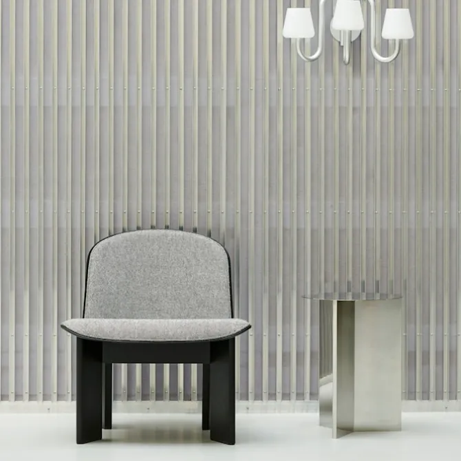 Chisel lenestol Front Upholstery Black Oak