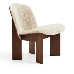 Chisel lenestol Front Upholstery Walnut
