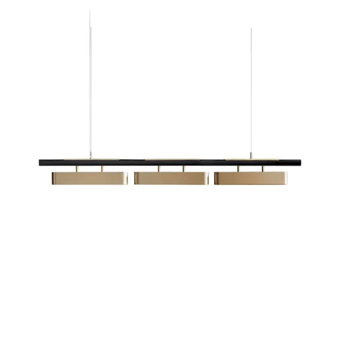 Colt Triple Pendant, Brass/Bronze