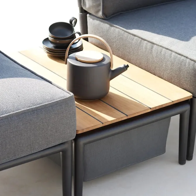 Conic Box Table Grey