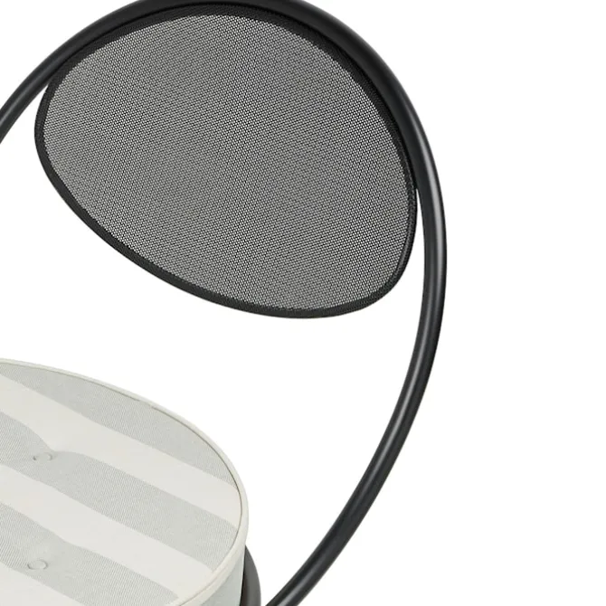 Copacabana utendørs lenestol Black Semi Matt