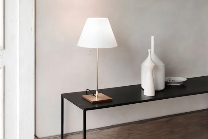Costanzina - Bordlampe Messing
