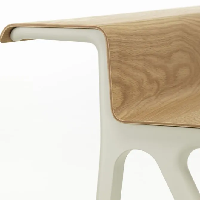 Courier skrivebord light oak