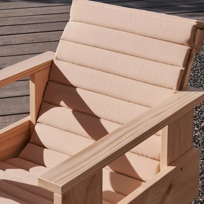 Crate Quilted pute utendørs lenestol