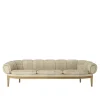 Croissant 3-seters sofa eik