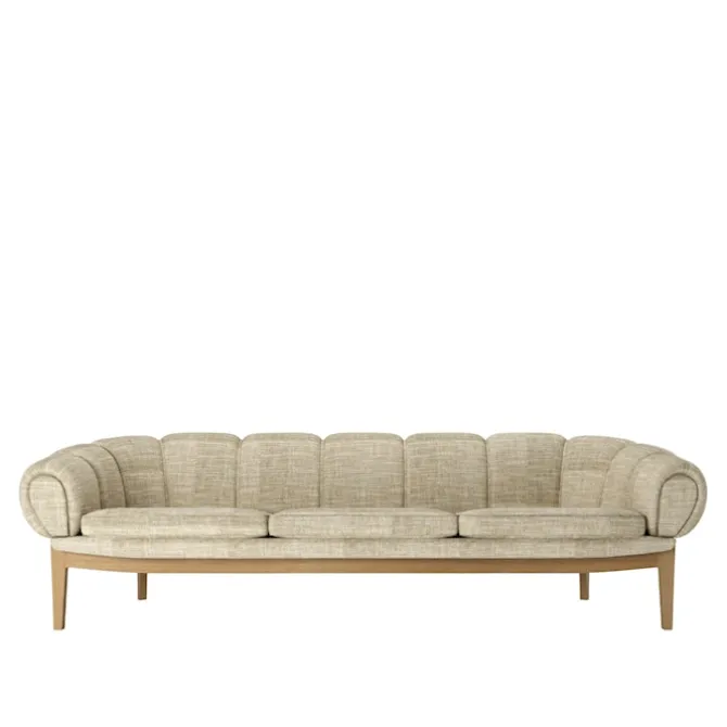 Croissant 3-seters sofa eik