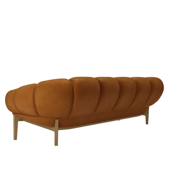 Croissant 3-seters sofa eik