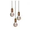 Crystal Bulb Chandelier 3 Piece