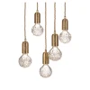 Crystal Bulb Chandelier 5 Piece