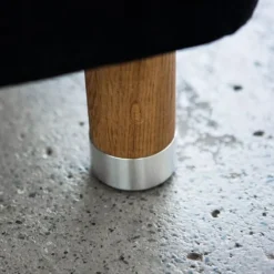Cylinder Sängben Ek med Alu. 4-pack