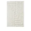 DD Shaggy Labyrinth Rug White