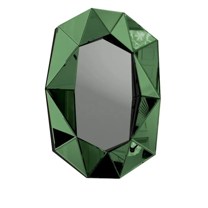 Diamond Large Mirror - Emerald