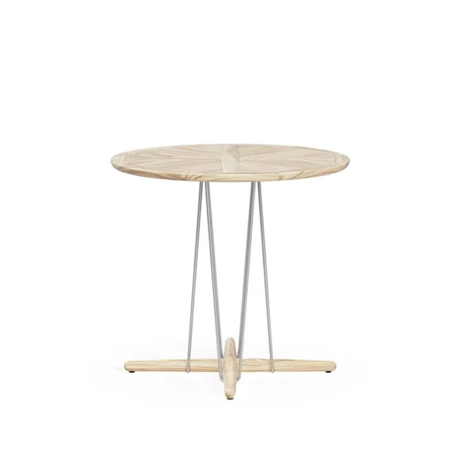 E022 Embrace Outdoor Series Table Ø 140 Cm, Ubehandlet teak