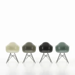 Eames Fiberglass Armchair DAR rammestol Basic Dark