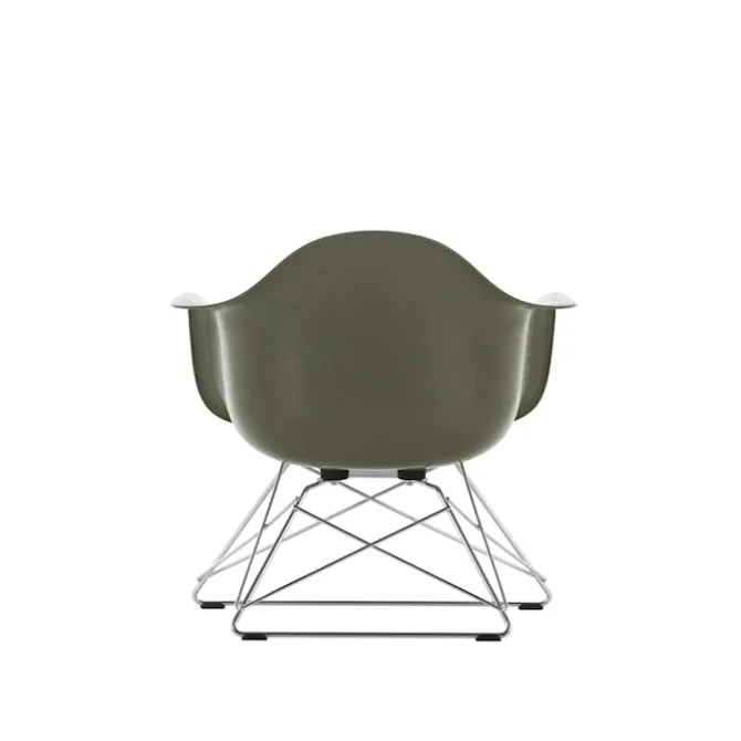 Eames Fiberglass Armchair LAR lenestol White