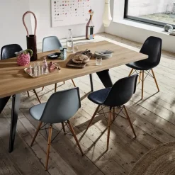 Eames Fiberglass Chair DSW stol Ash Honey Tone
