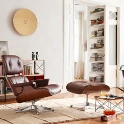 Eames Lounge Chair & Ottoman Santos Palisander Polert Base