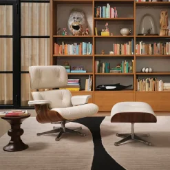 Eames Lounge Chair Cherry Polished/Black lenestol