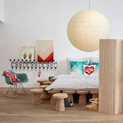 Eames RE Plastic Armchair RAR gyngestol Basic Dark/Dark Maple