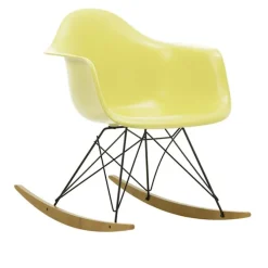 Eames RE Plastic Armchair RAR gyngestol Basic Dark/Golden Maple