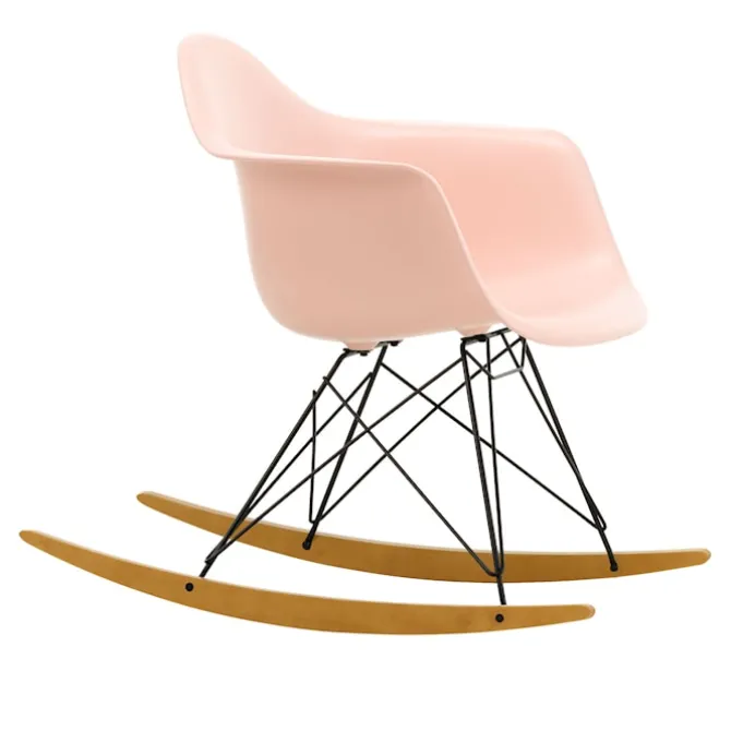 Eames RE Plastic Armchair RAR gyngestol Basic Dark/Golden Maple