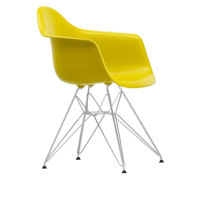 Eames RE Plastic Armchair DAR spisestuestol Chrome