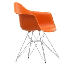 Eames RE Plastic Armchair DAR spisestuestol Chrome