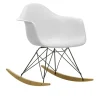 Eames RE Plastic Armchair RAR gyngestol Basic Dark/Golden Maple