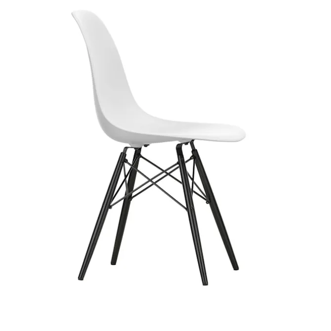 Eames RE Plastic Chair DSW stol Black Maple