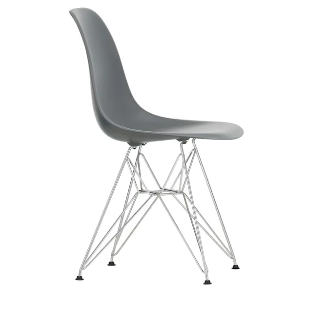Eames RE Plastic Chair DSR stol Chrome