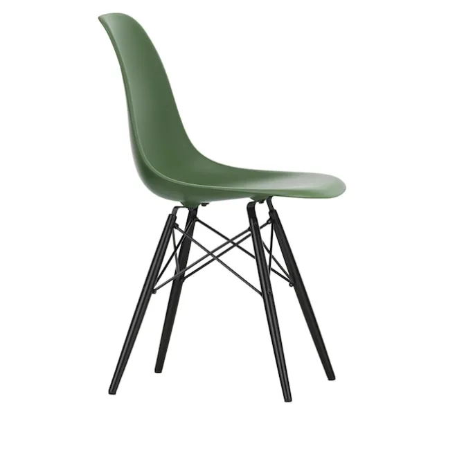 Eames RE Plastic Chair DSW stol Black Maple