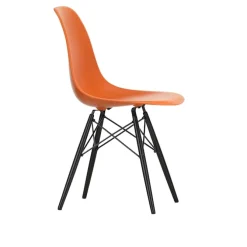 Eames RE Plastic Chair DSW stol Black Maple