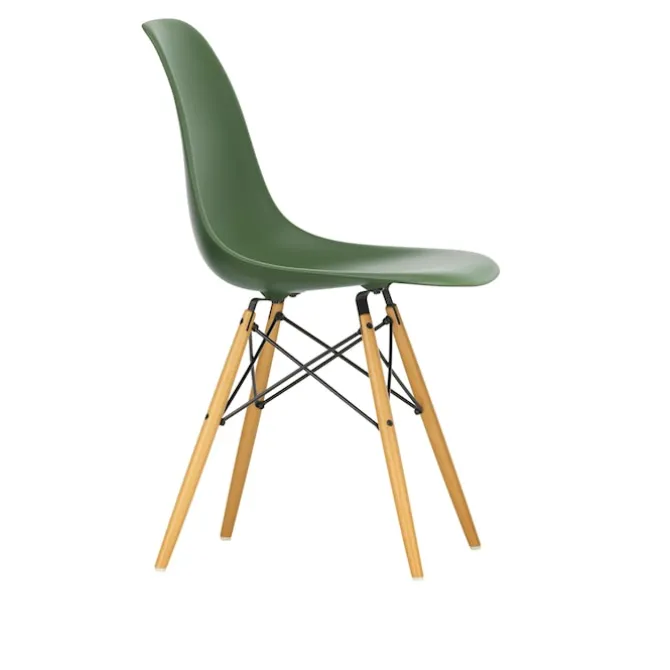 Eames RE Plastic Chair DSW stol Golden Maple