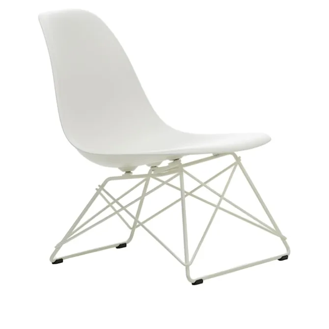 Eames RE Plastic Side Chair LSR stol Hvit