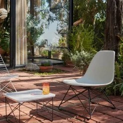Eames RE Plastic Side Chair LSR stol Basic Dark