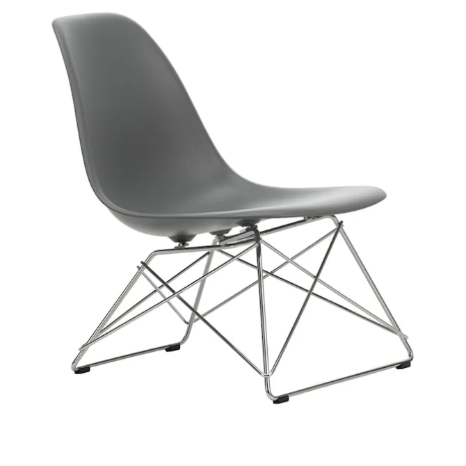 Eames RE Plastic Side Chair LSR stol Chrome