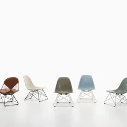Eames RE Plastic Side Chair LSR stol Basic Dark