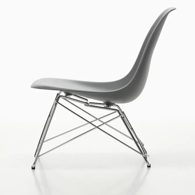 Eames RE Plastic Side Chair LSR stol Basic Dark