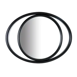 Eyeshine Mirrors Black Oval